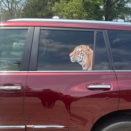 Tiger Backseat Window Cling
