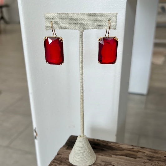 red square earring